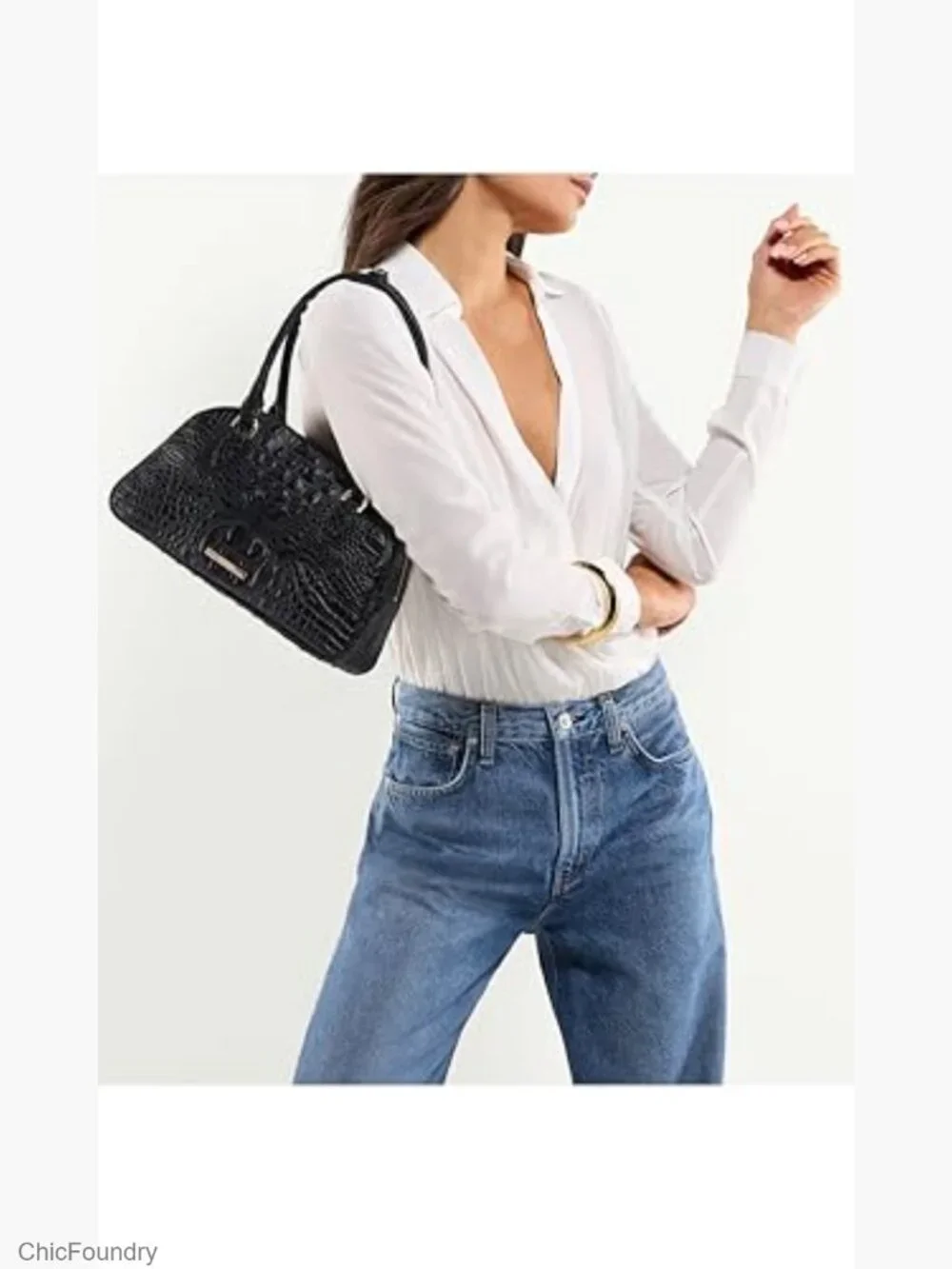 BRAHMIN Angie Everlasting Glorieta Leather Satchel Crossbody
